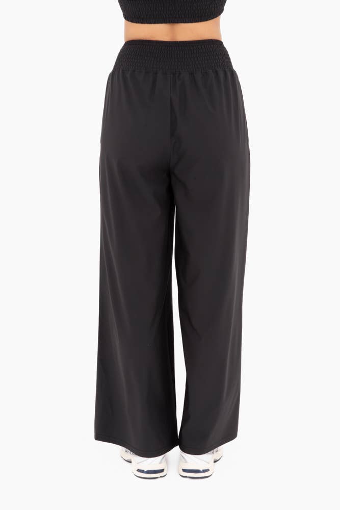 Relaxease Wide - Leg Pants: Black - Mercantile213