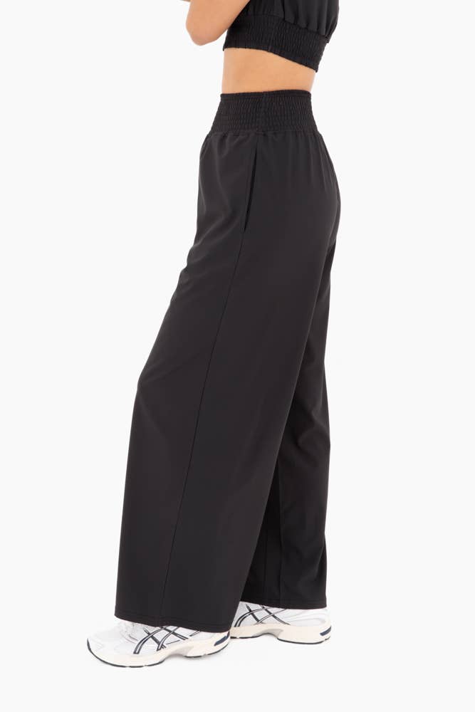 Relaxease Wide - Leg Pants: Black - Mercantile213