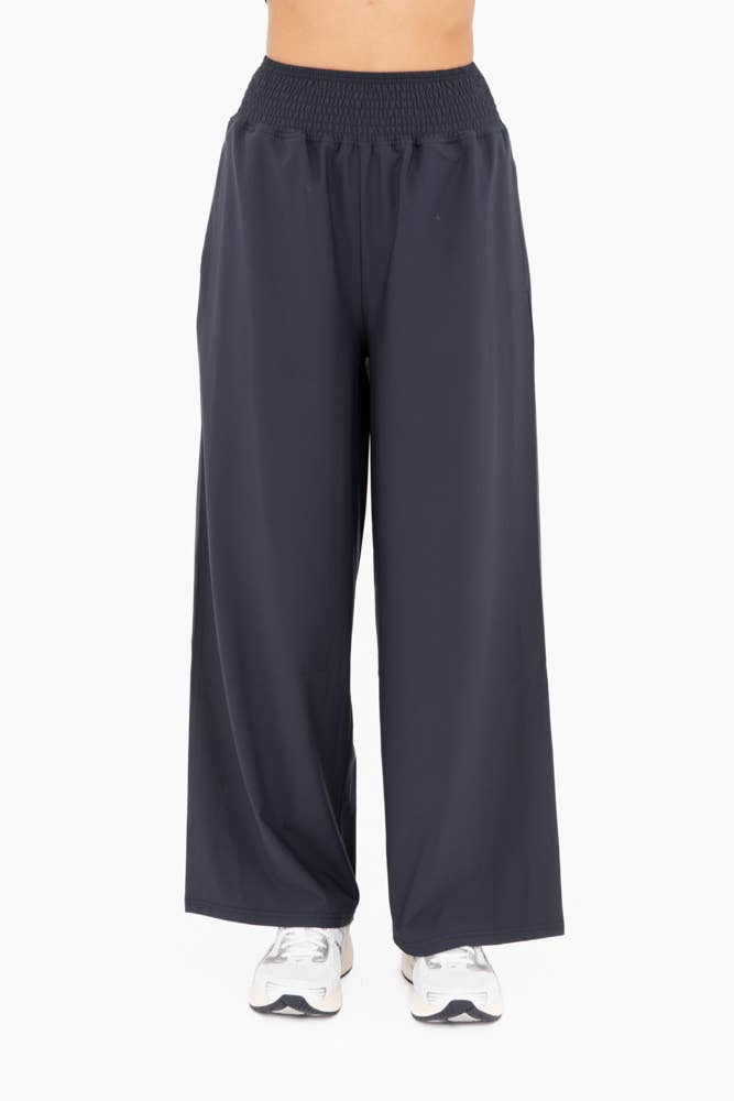 Relaxease Wide - Leg Pants: Navy - Mercantile213
