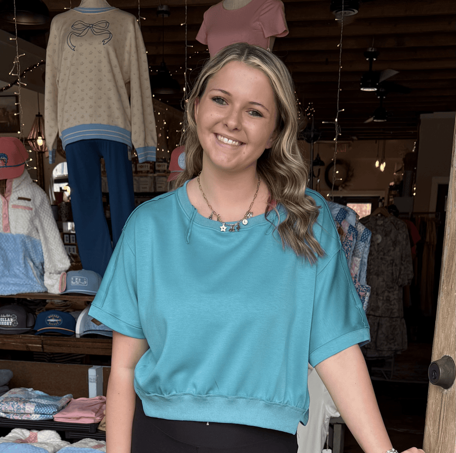 Relaxed Fit Everyday Top - Jade - Mercantile213