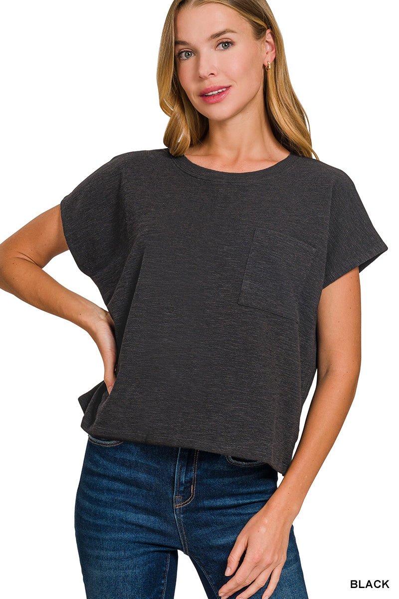 Relaxed Top - Black - Mercantile213