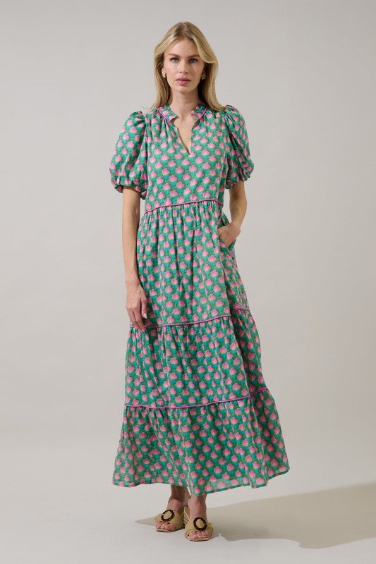 Renley Abstract Maxi Dress - Mercantile213