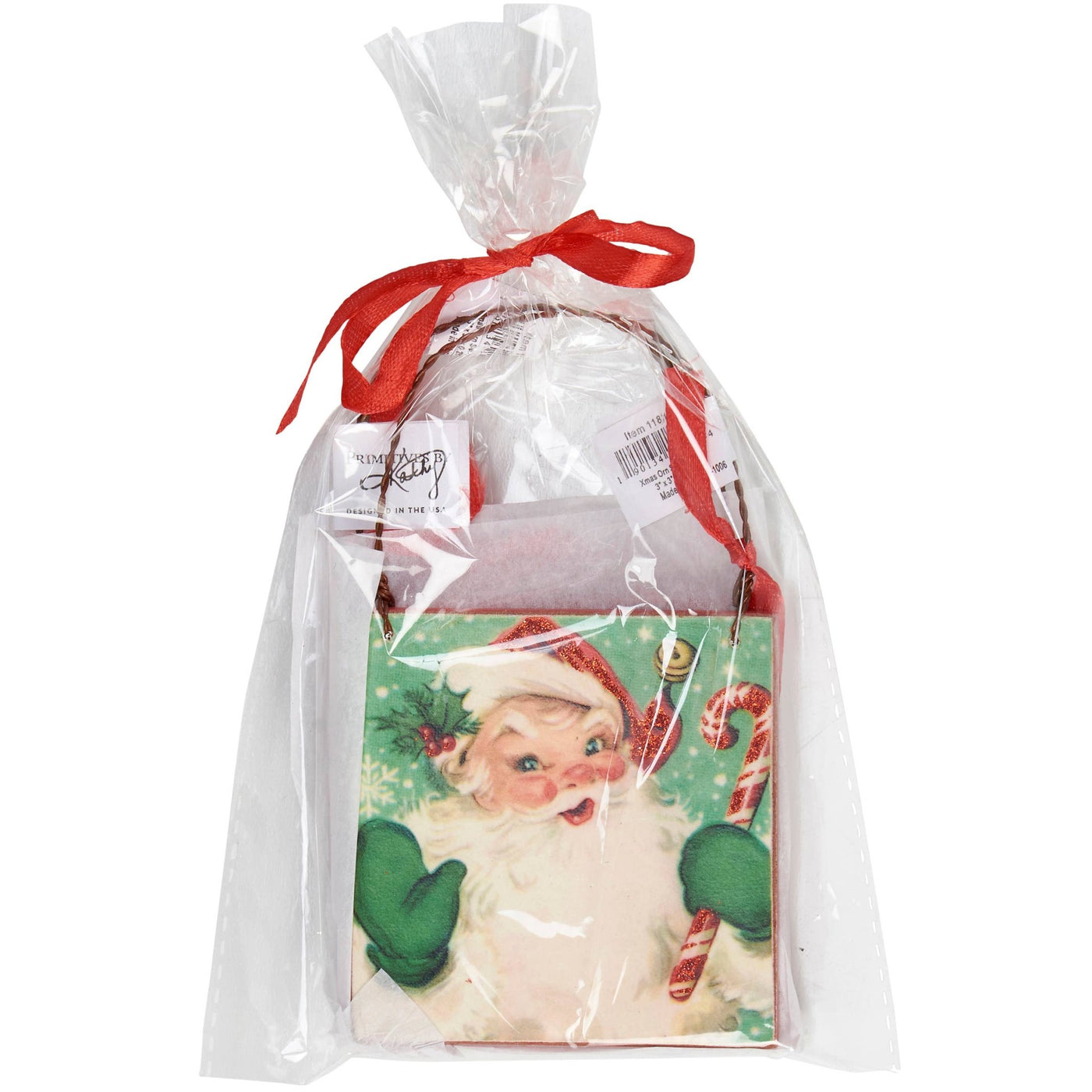 Retro Santa Ornament - 3pc - Mercantile213