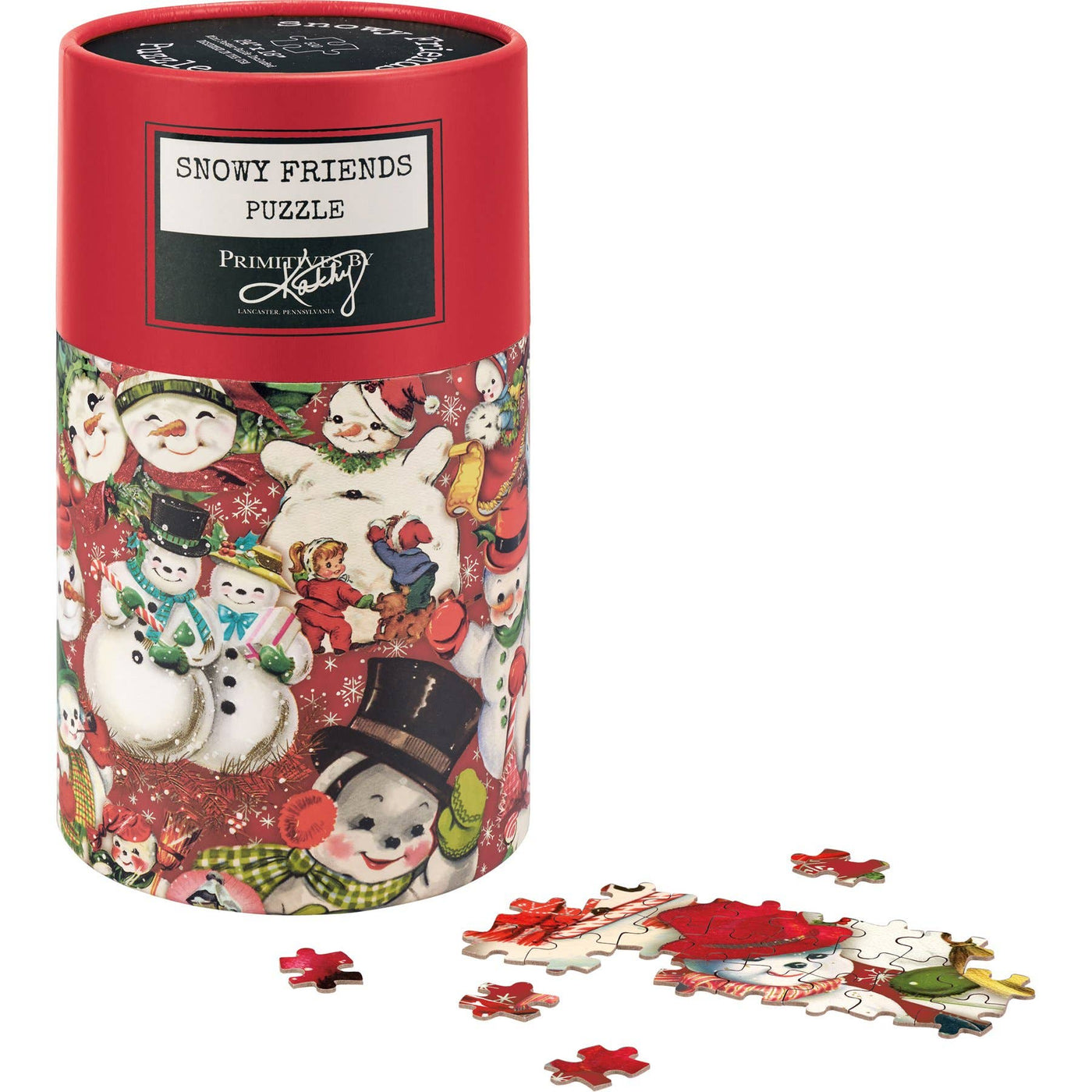 Retro Snowmen Puzzle - Mercantile213