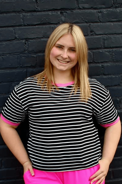 Retro Stripe Tee - Black and Pink - Mercantile213