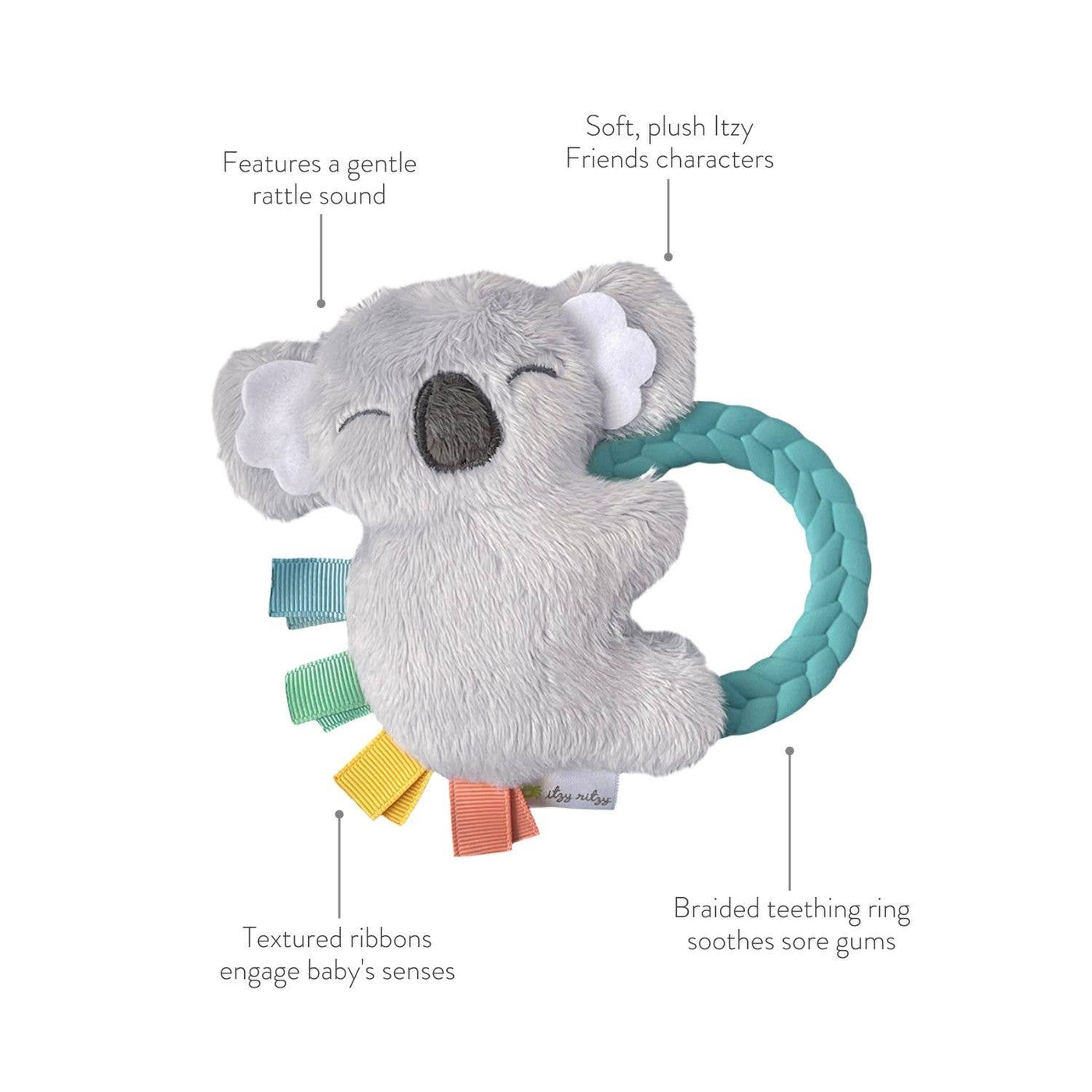 Ritzy Rattle Pal™ Plush Rattle Pal with Teether: Koala - Mercantile213