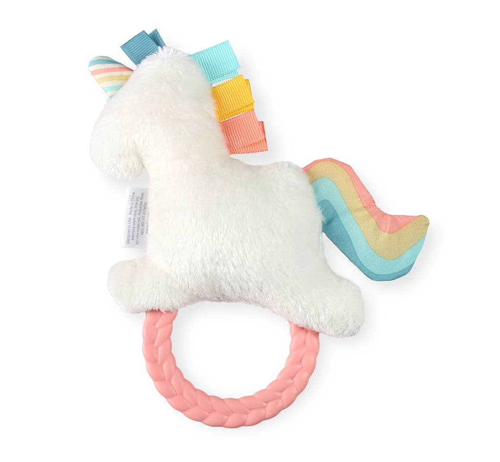 Ritzy Rattle Pal™ Plush Rattle Pal with Teether: Unicorn - Mercantile213