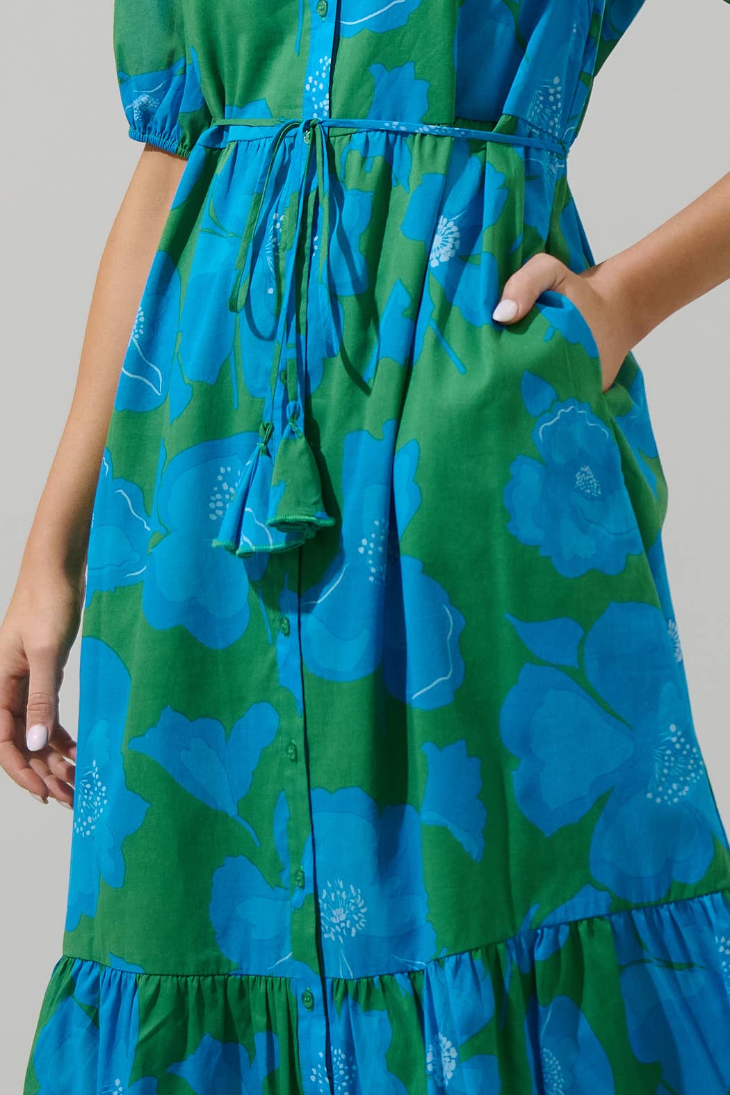 Rori Floral Midi Dress - Mercantile213