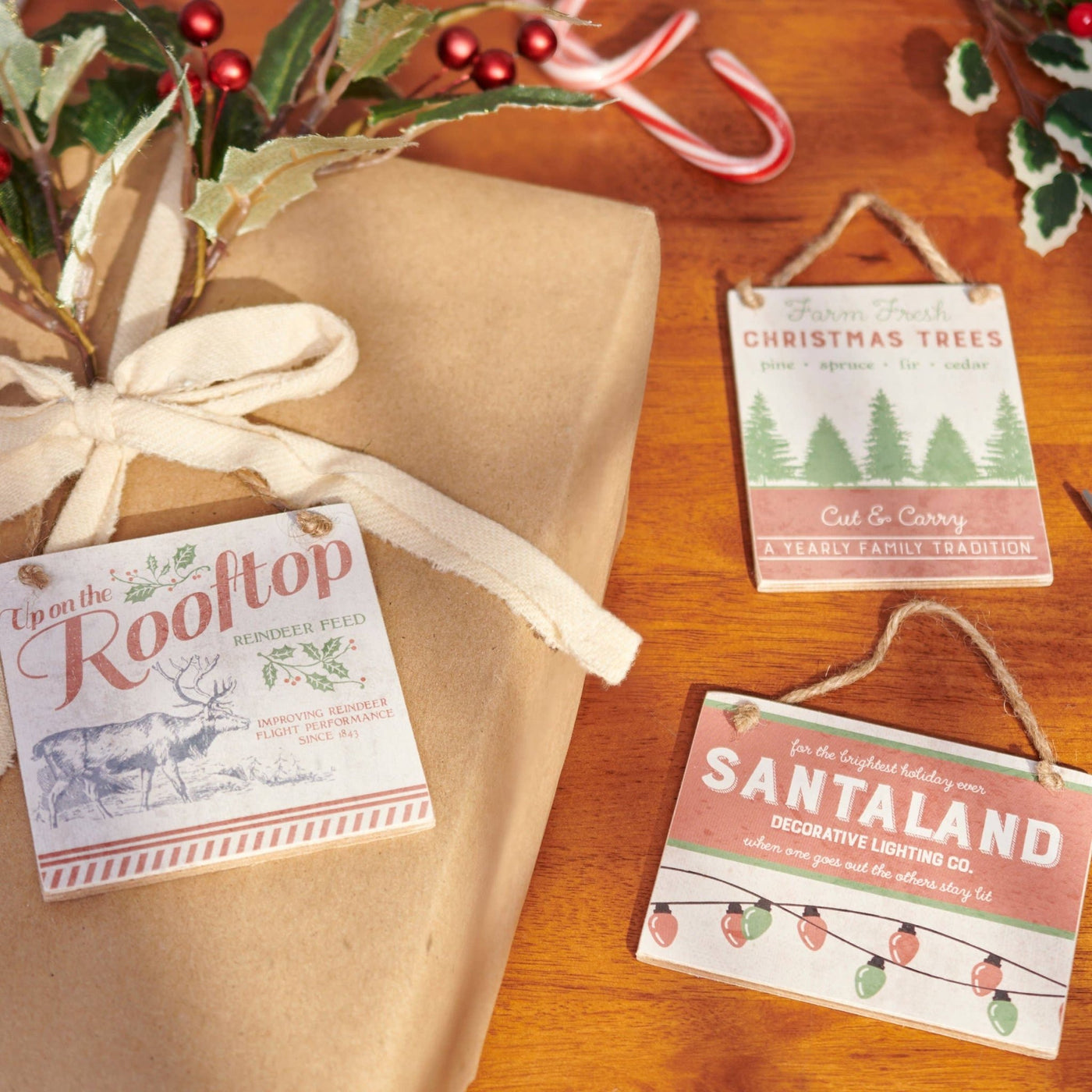 Santaland Ornaments (3pc) - Mercantile213