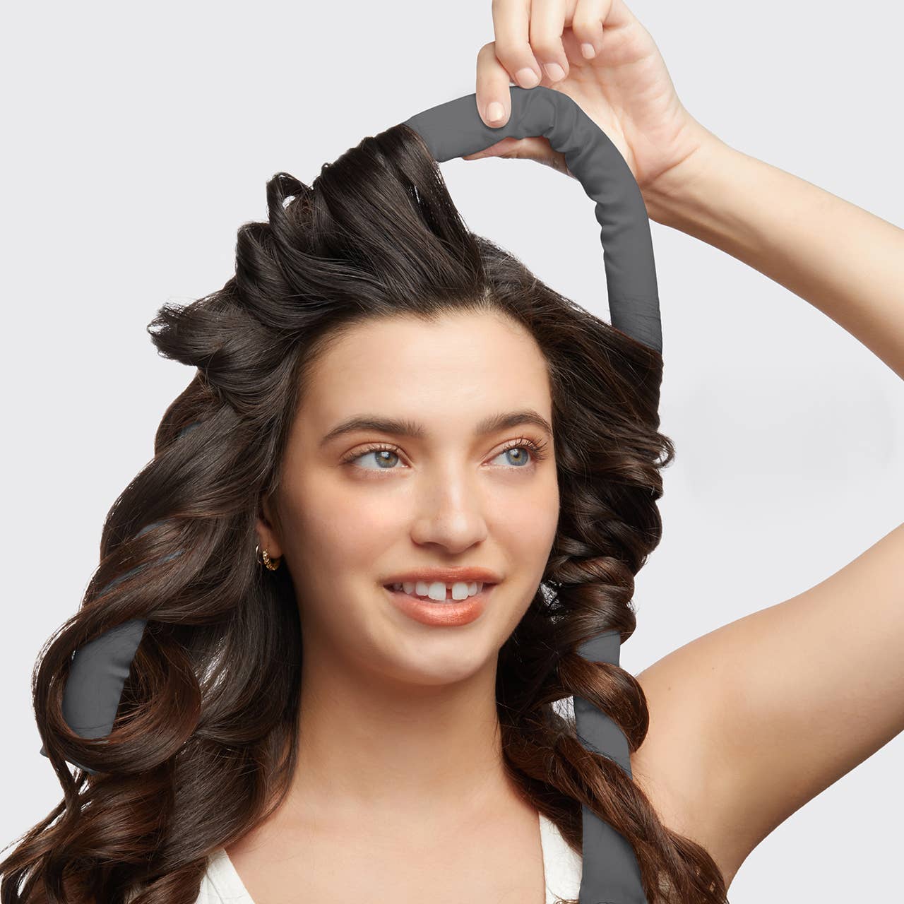 Satin Heatless Curling Set - Charcoal - Mercantile213