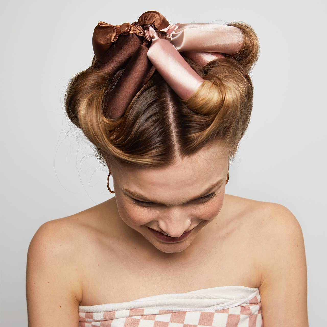 Satin Jumbo Flexi Rods 4pc Set - Rosewood - Mercantile213
