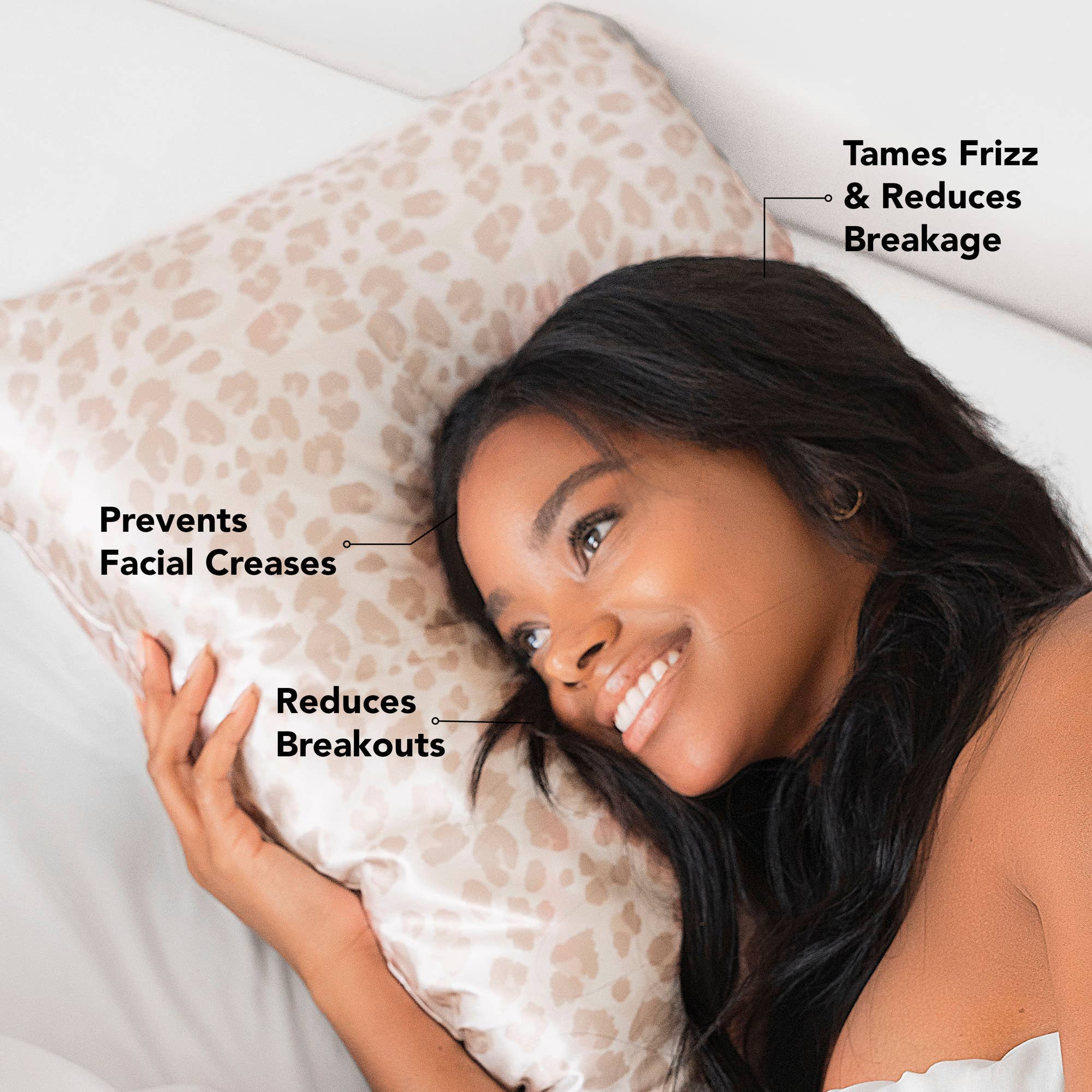 Satin Pillowcase Standard - Leopard - Mercantile213