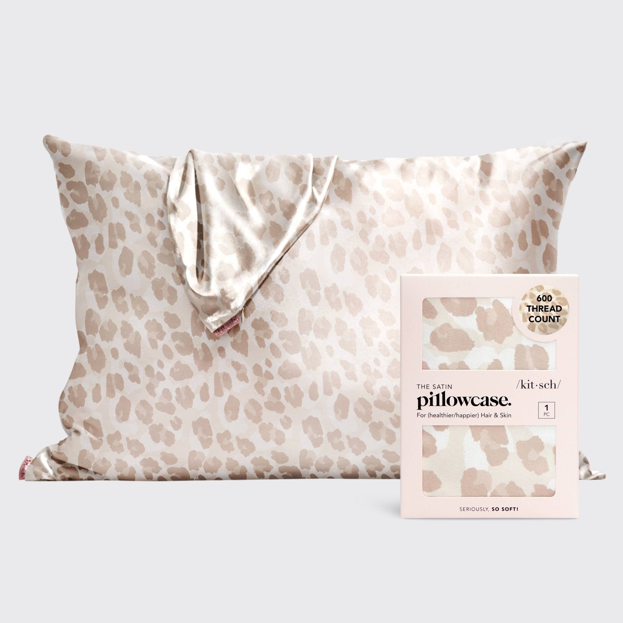 Satin Pillowcase Standard - Leopard - Mercantile213