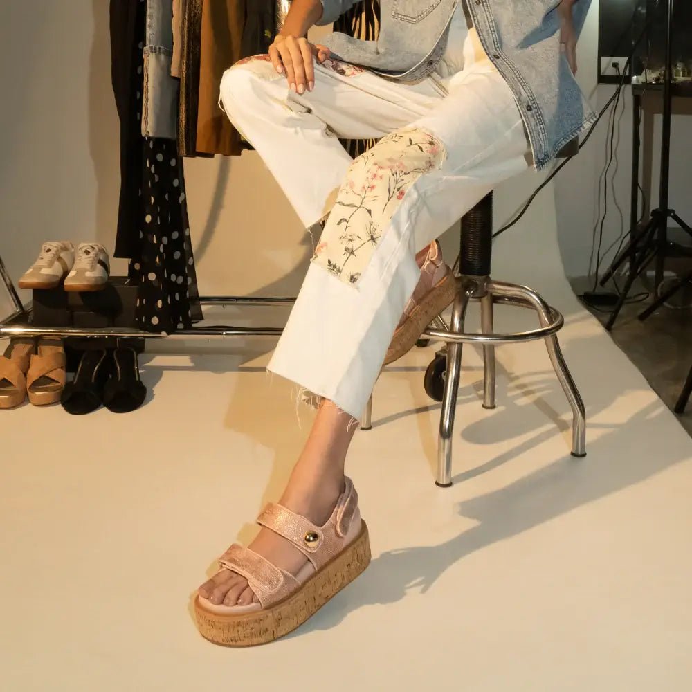 SHUSHOP LUCILLE - Blush Woven - Mercantile213