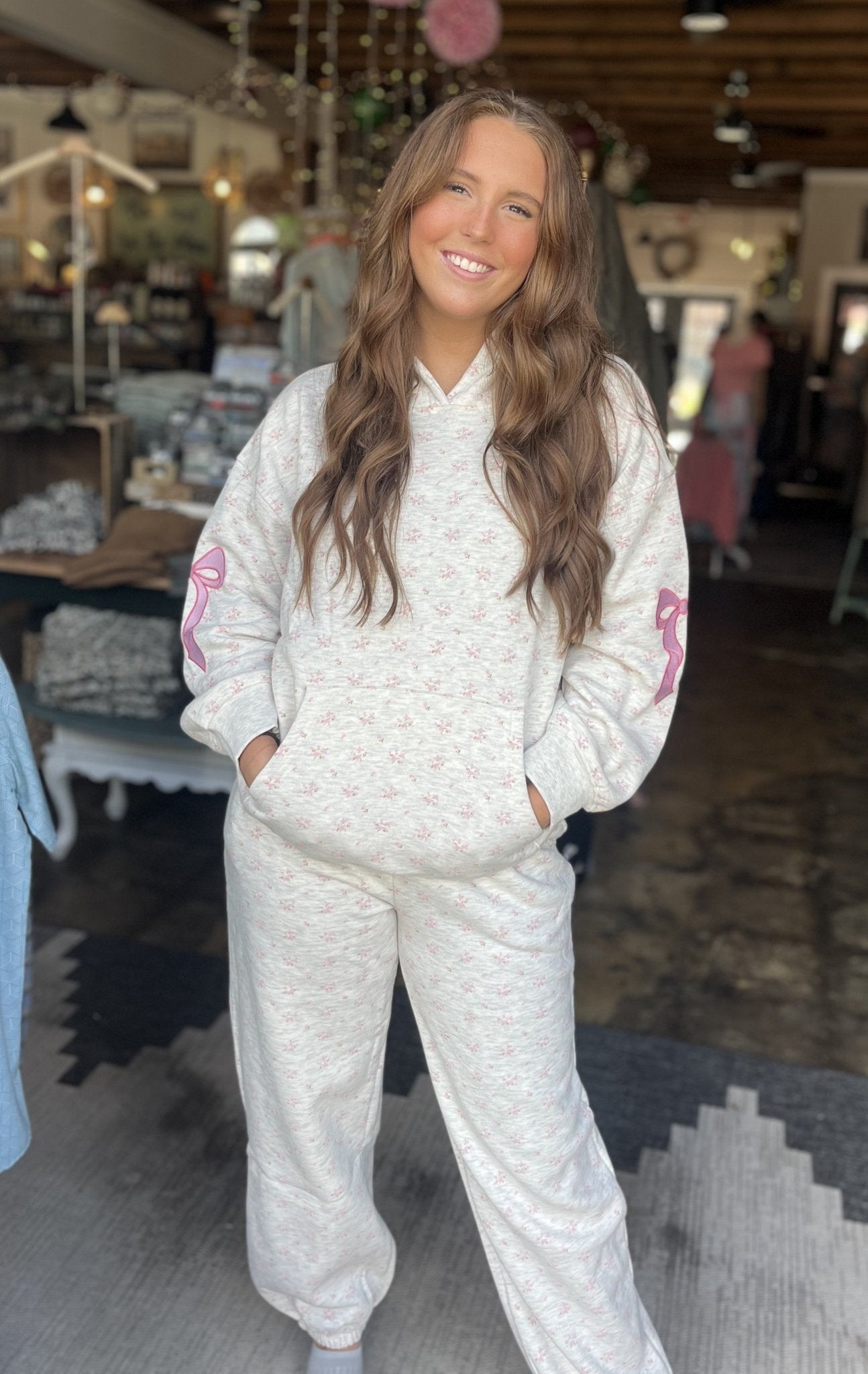 Simply Southern Alice Hoodie - Pink Bow - Mercantile213