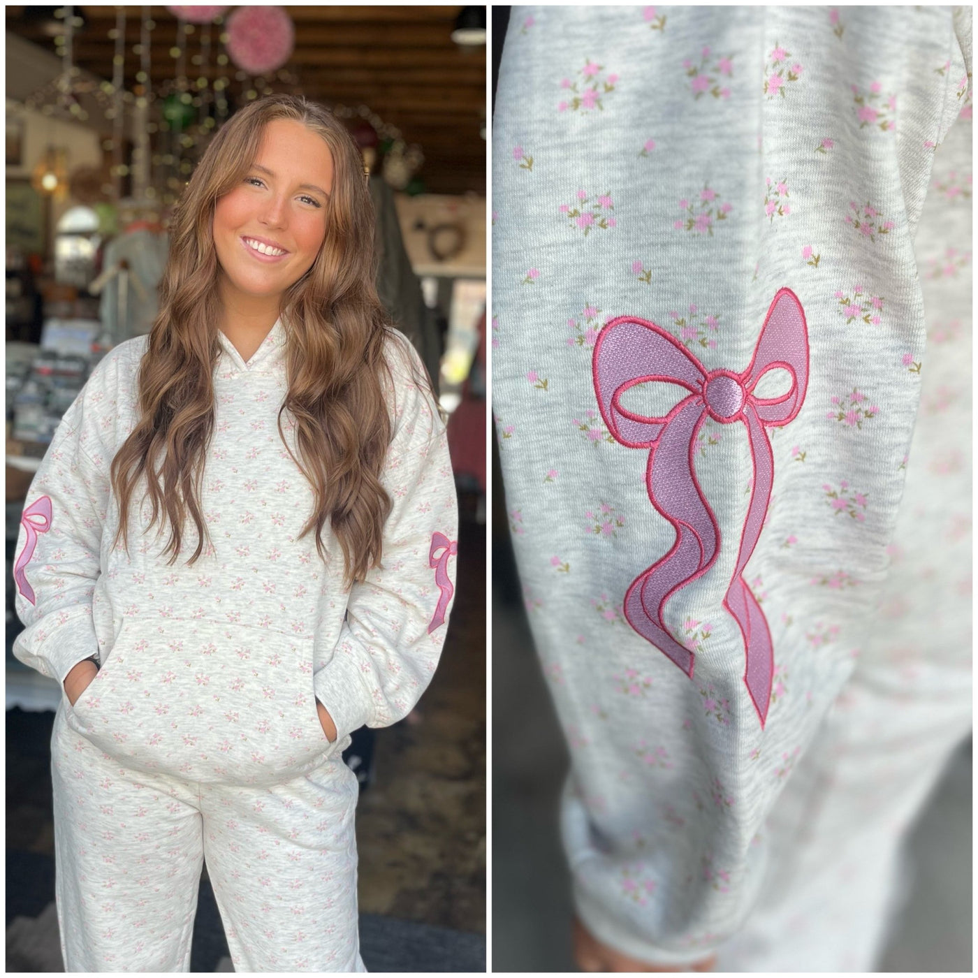 Simply Southern Alice Hoodie - Pink Bow - Mercantile213