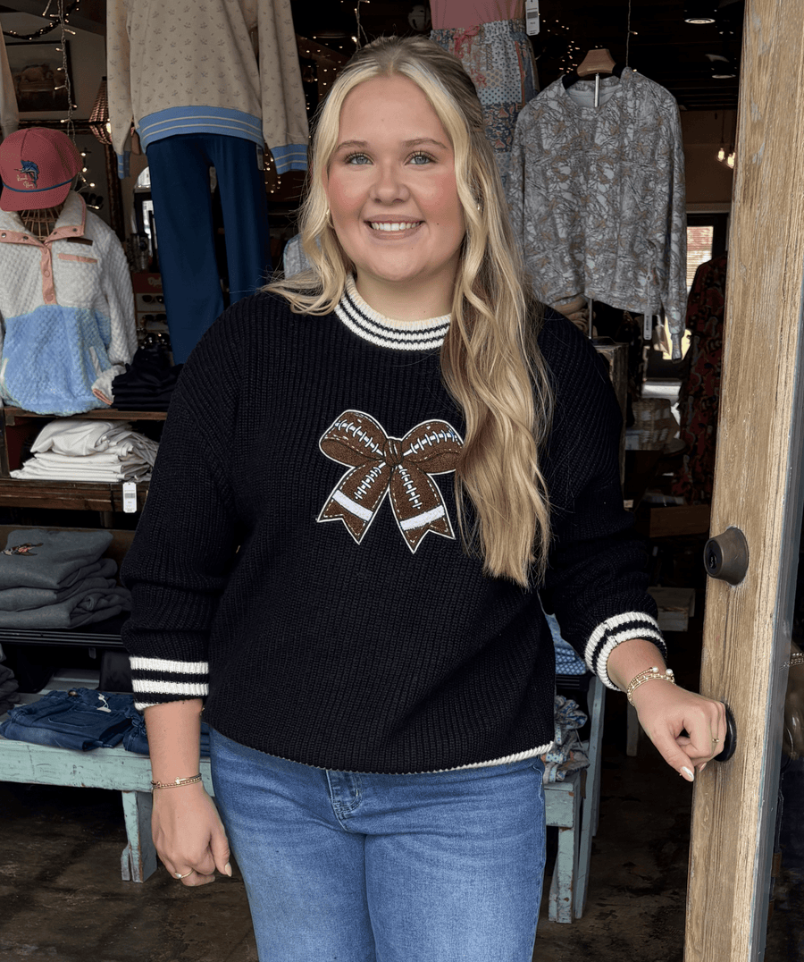 Simply Southern Harper Sweater - Football - Mercantile213