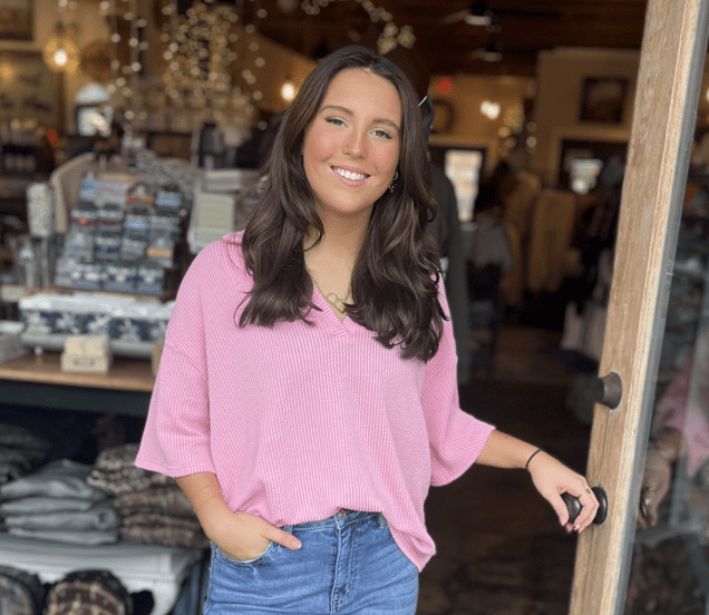 Simply Southern Knit Top - Blush - Mercantile213