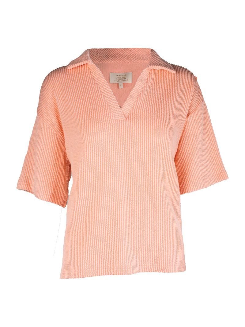 Simply Southern Knit Top - Coral - Mercantile213