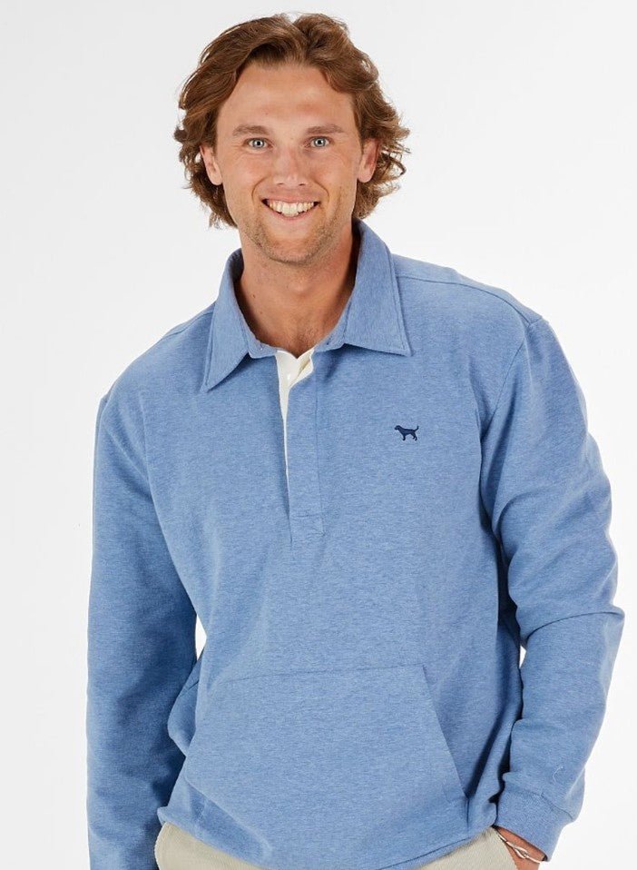 Simply Southern Men's Collared Pullover - Blue - Mercantile213