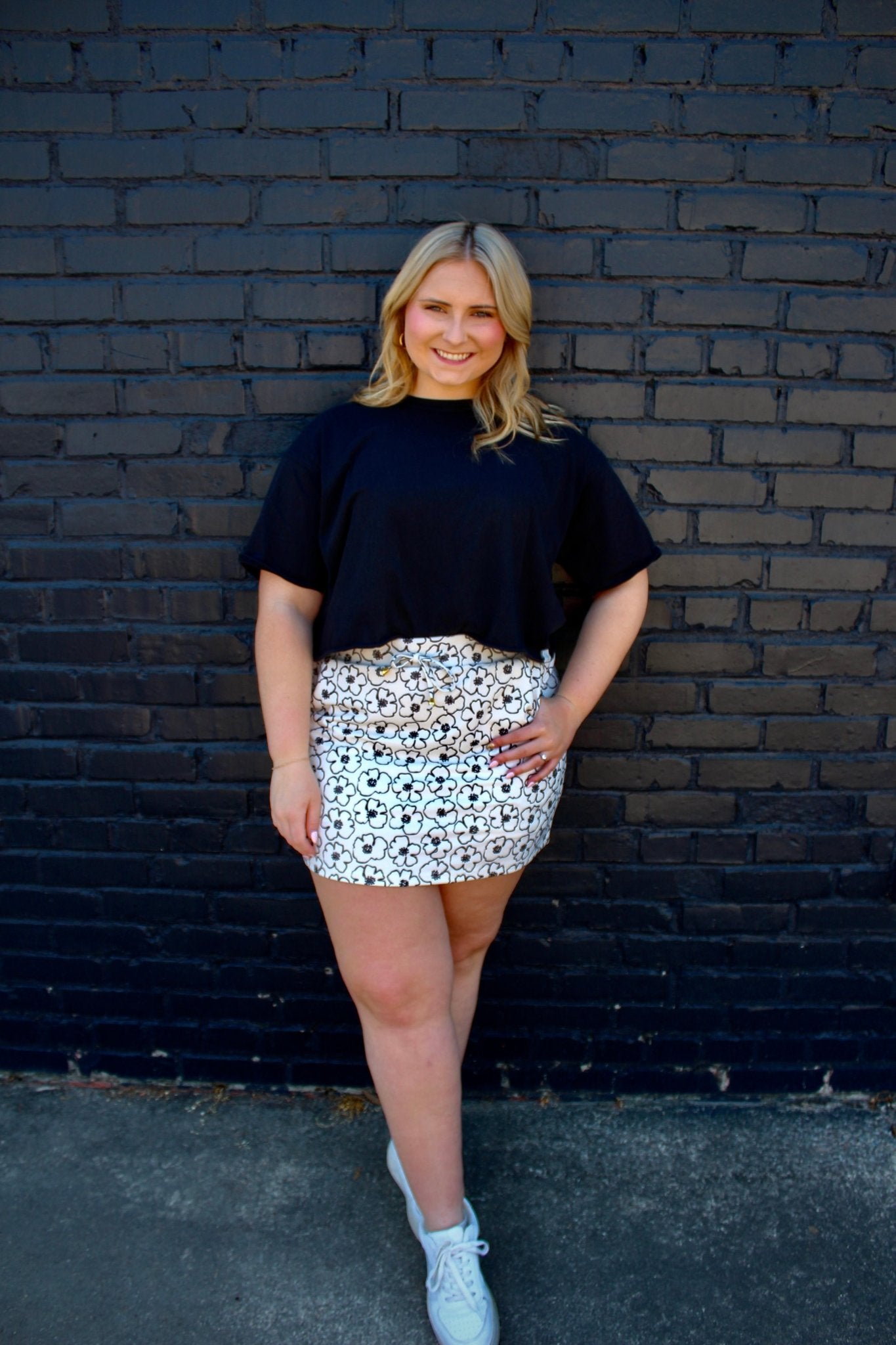 So Natural Floral Skort: Neutral - Mercantile213