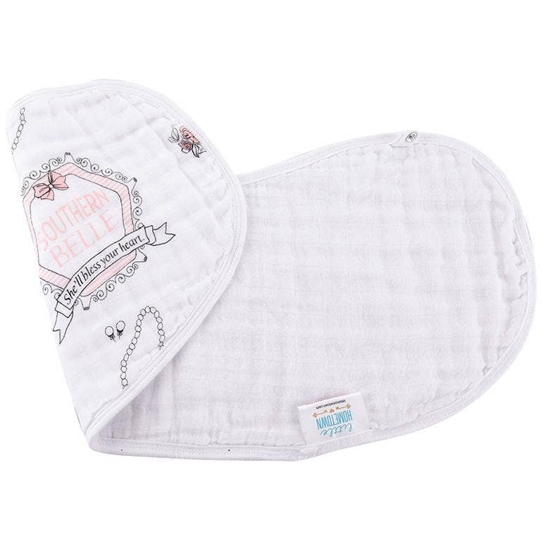 Southern Belle Burp and Bib Combo - Mercantile213