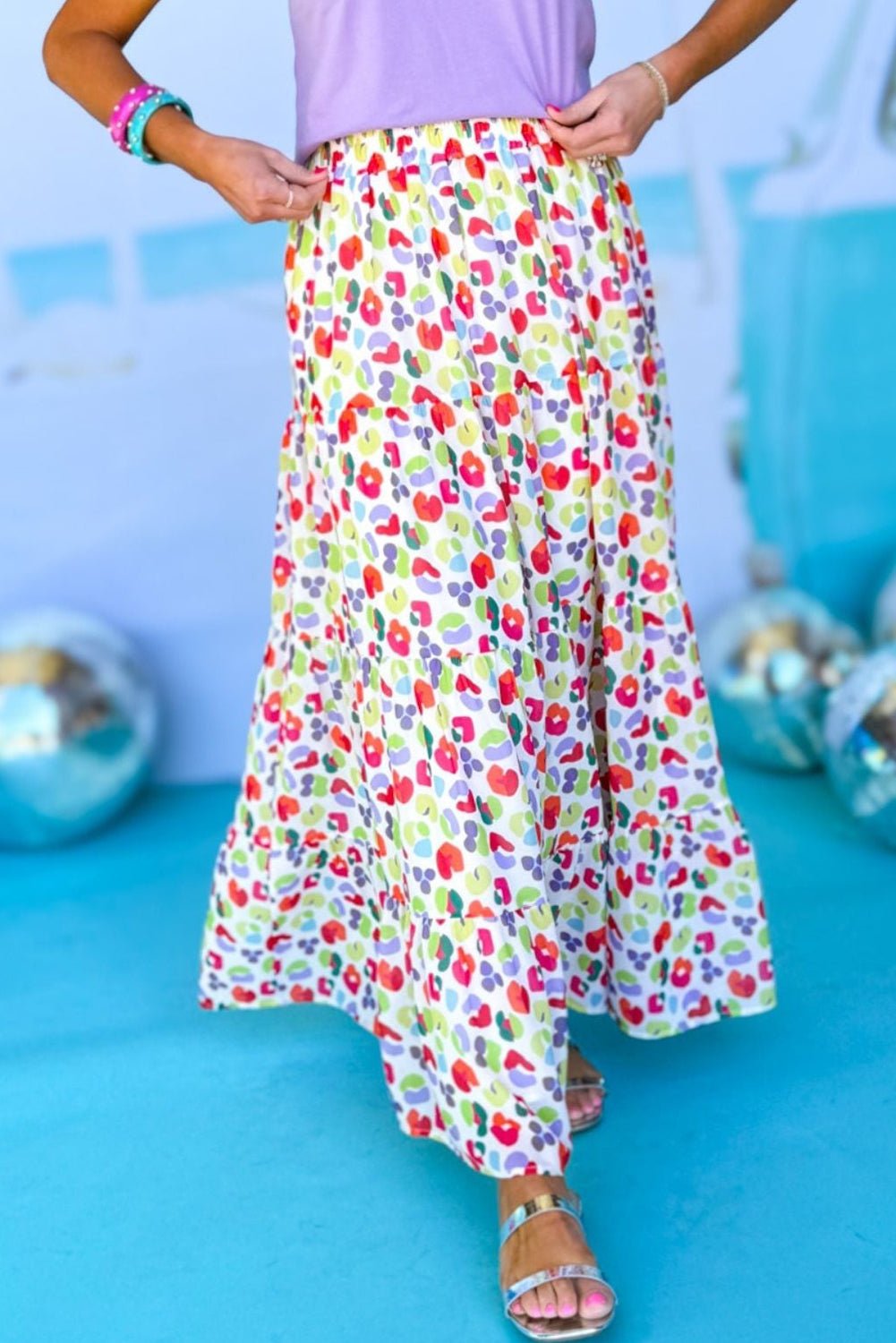 Speckled Long Maxi Skirt - Mercantile213