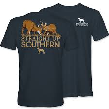 Straight Up Southern Buck Fight - Heather Navy - Mercantile213