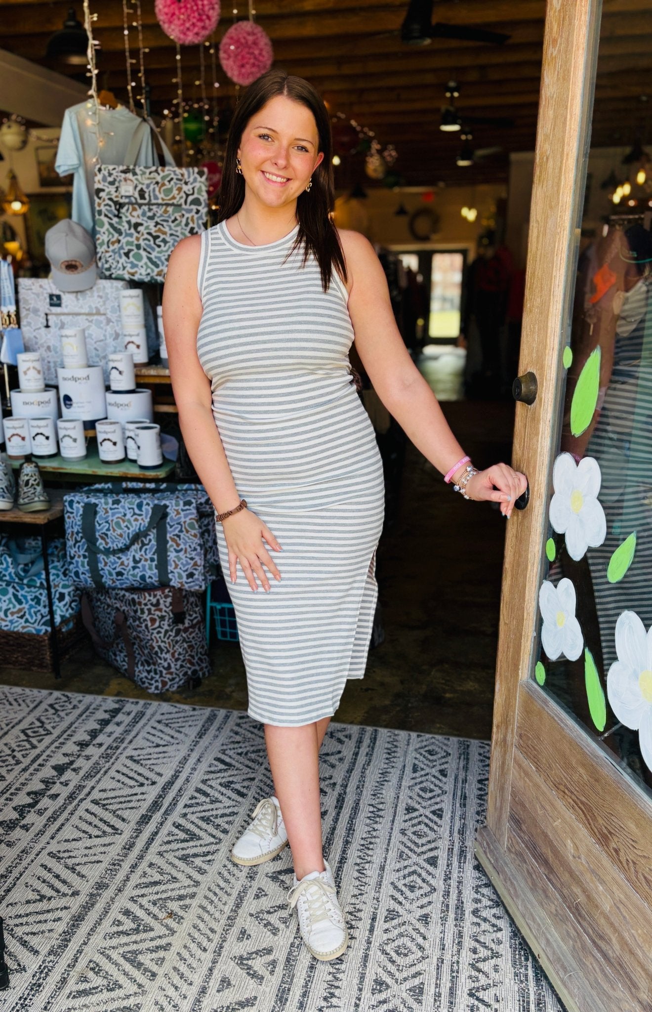 Striped Tank Dress - Mercantile213