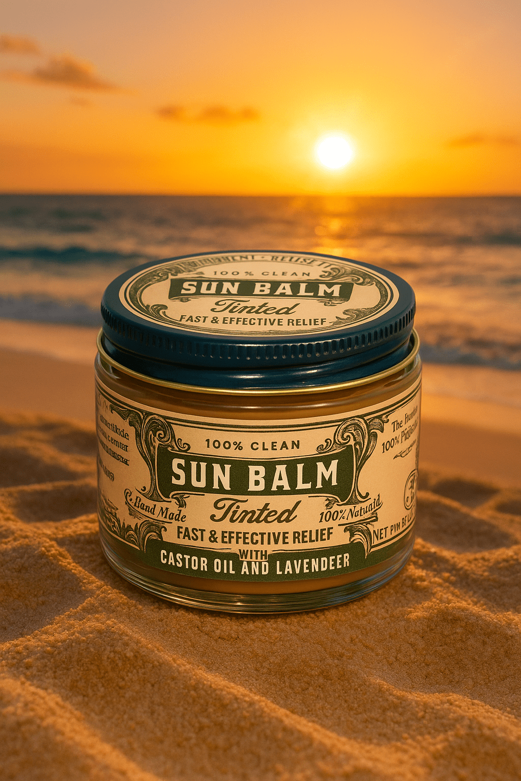 Sun Balm - Tinted Tallow Lavender Sunscreen "reef safe" - Mercantile213