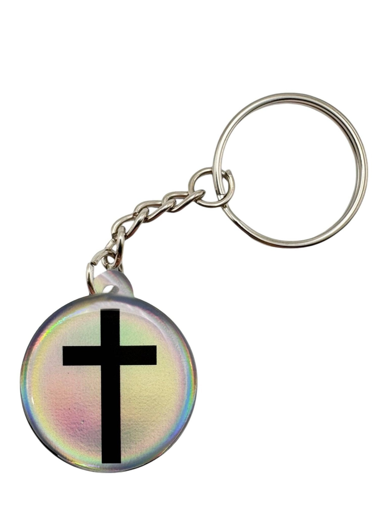 Tap To Pray - Prayer Tag Keychains: Pastel + Cross - Mercantile213