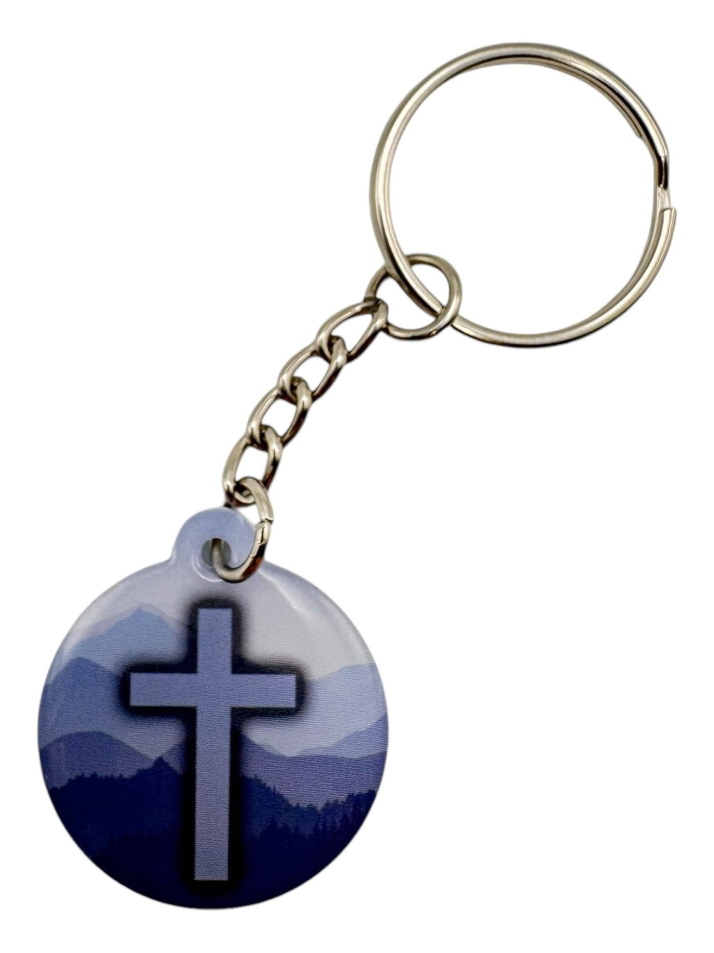 Tap To Pray - Prayer Tag Keychains: Tree Bark Camo + Cross - Mercantile213
