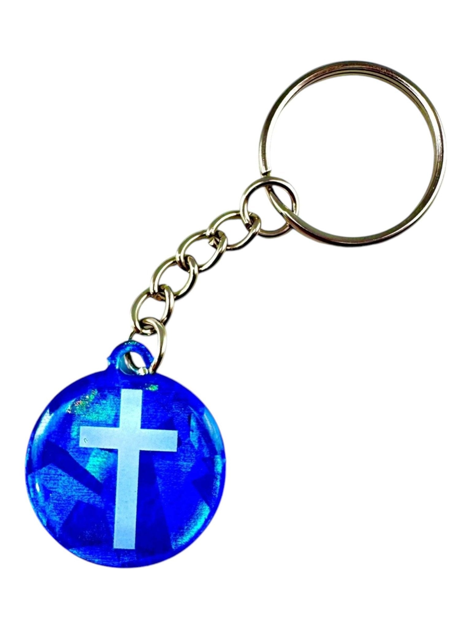 Tap To Pray - Prayer Tag Keychains: Tree Bark Camo + Cross - Mercantile213
