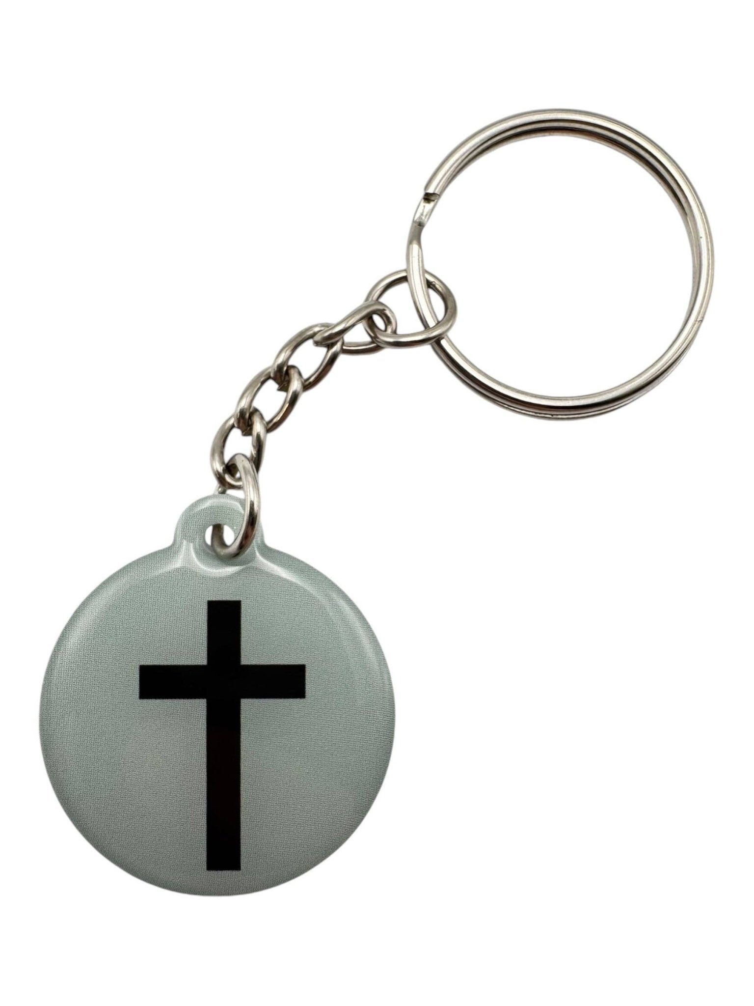 Tap To Pray - Prayer Tag Keychains: Tree Bark Camo + Cross - Mercantile213