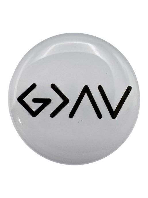 Tap To Pray - Prayer Tag Stickers: White + God is Greater - Mercantile213