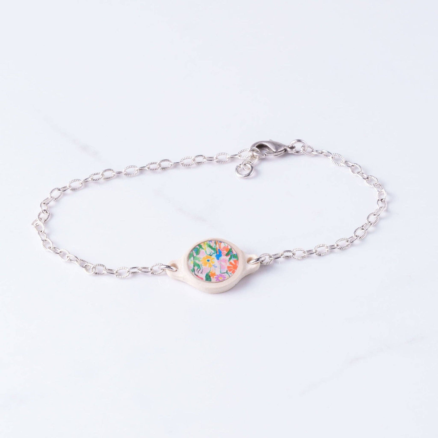 Tap To Pray® Survivor Series Bracelet: .999 Silver - Plated + Wild Flowers - Mercantile213
