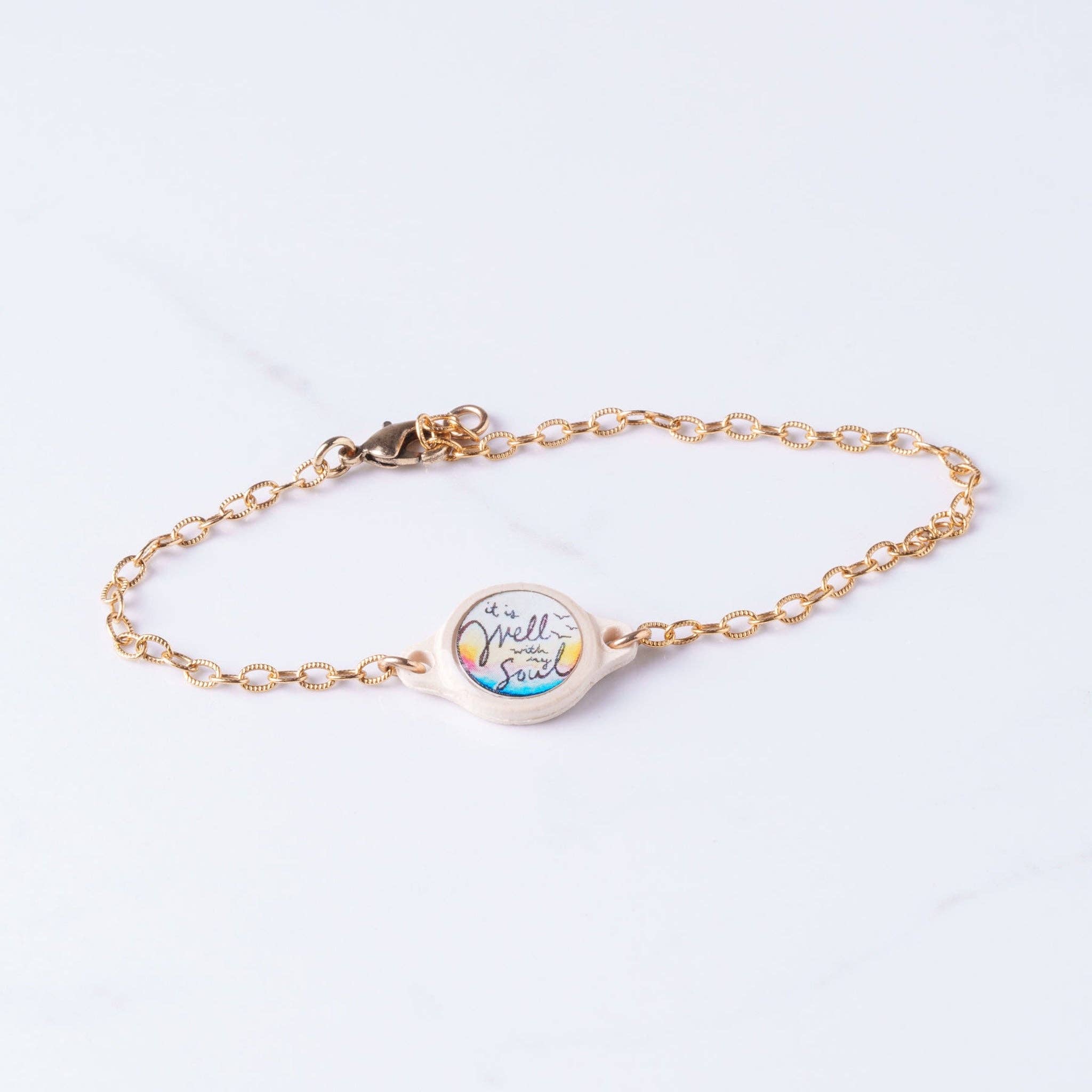 Tap To Pray® Survivor Series Bracelet: Dragonfruit + Cross - Mercantile213
