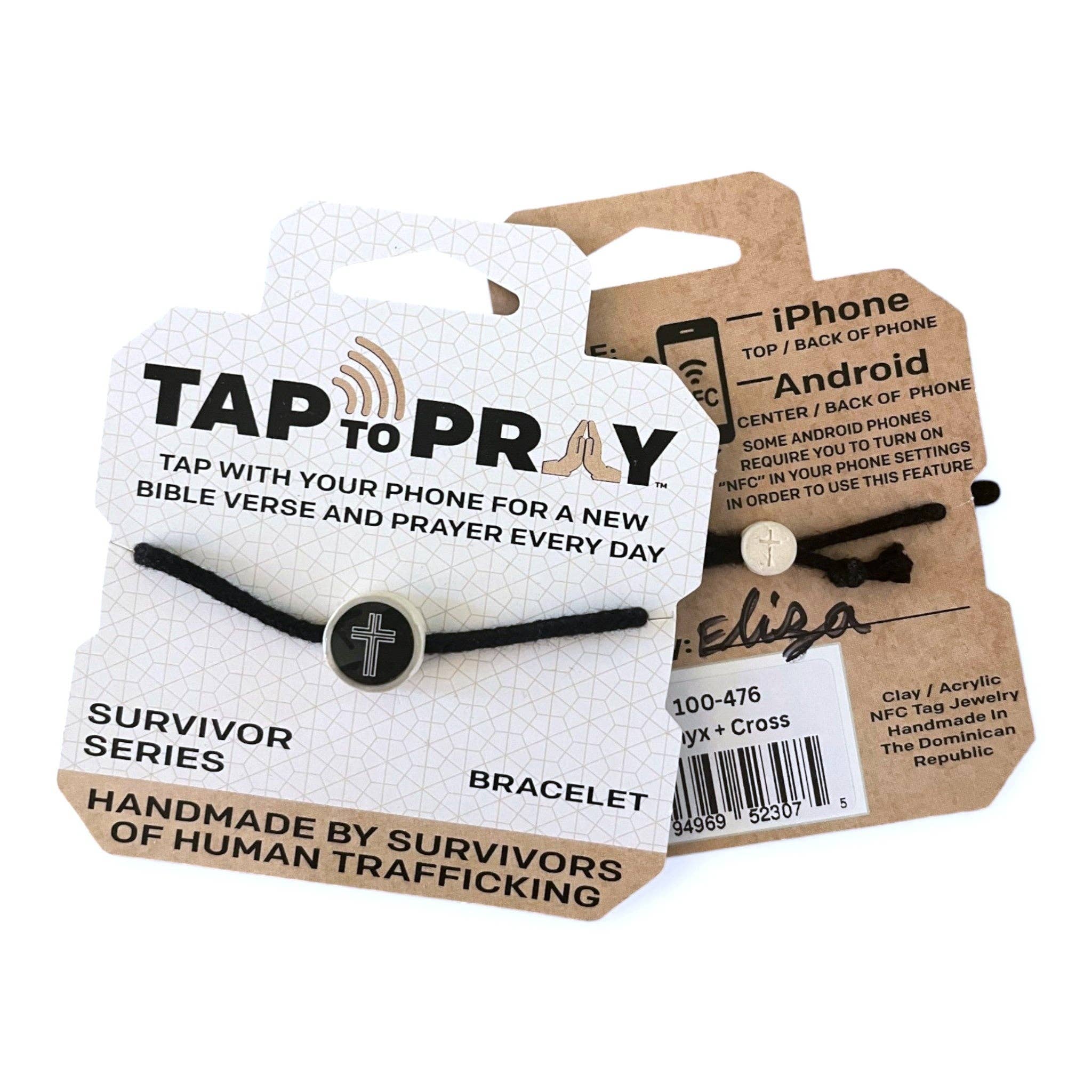 Tap To Pray® Survivor Series Bracelet: Dragonfruit + Cross - Mercantile213