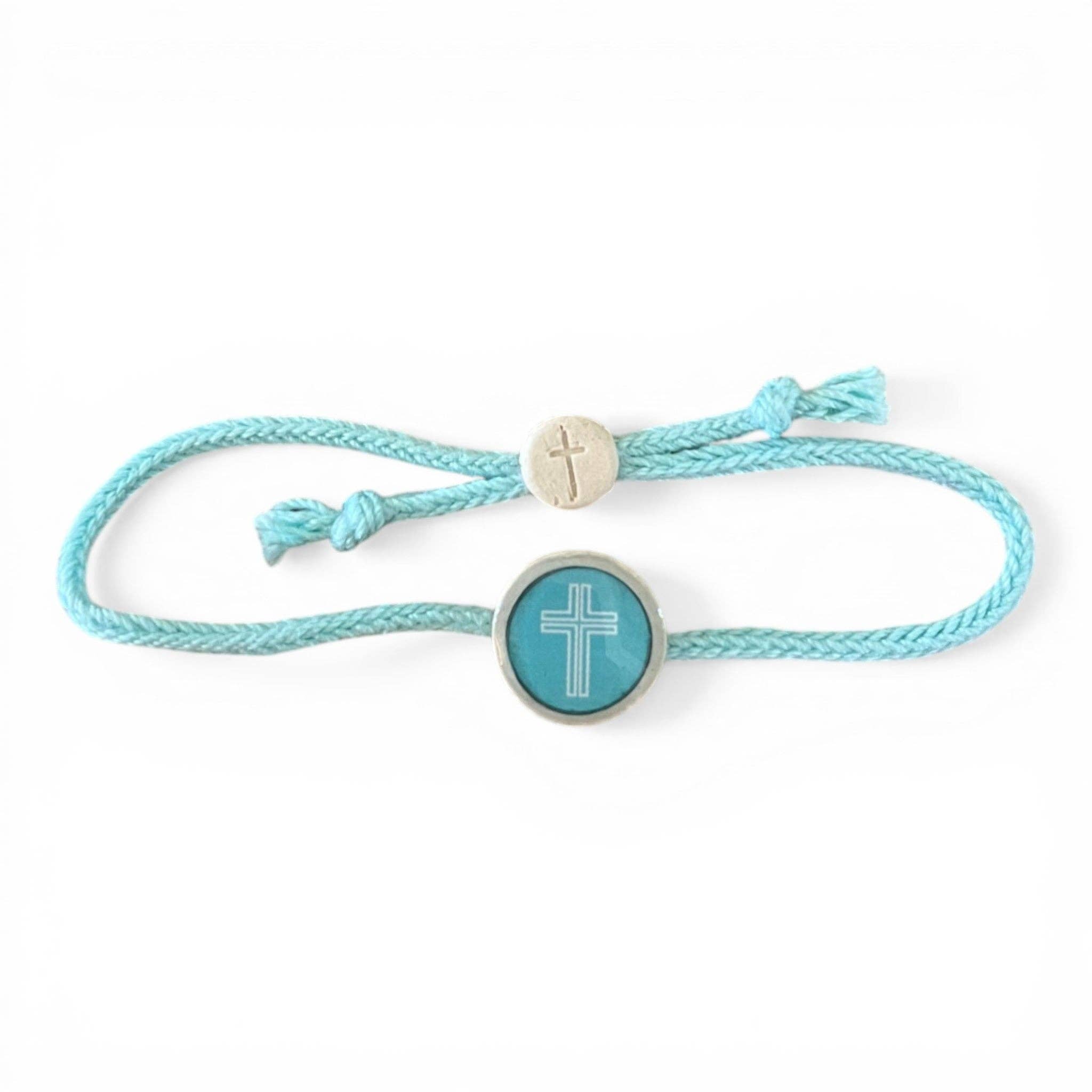 Tap To Pray® Survivor Series Bracelet: Honeysuckle + Cross - Mercantile213