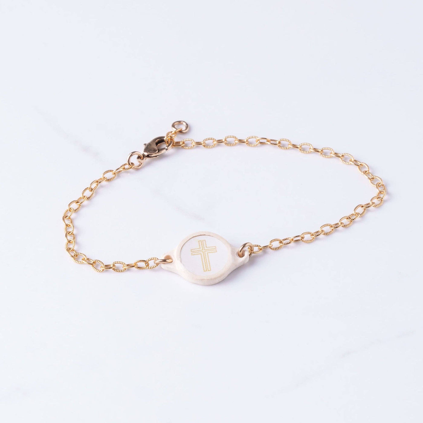 Tap To Pray® Survivor Series Bracelet: Honeysuckle + Cross - Mercantile213