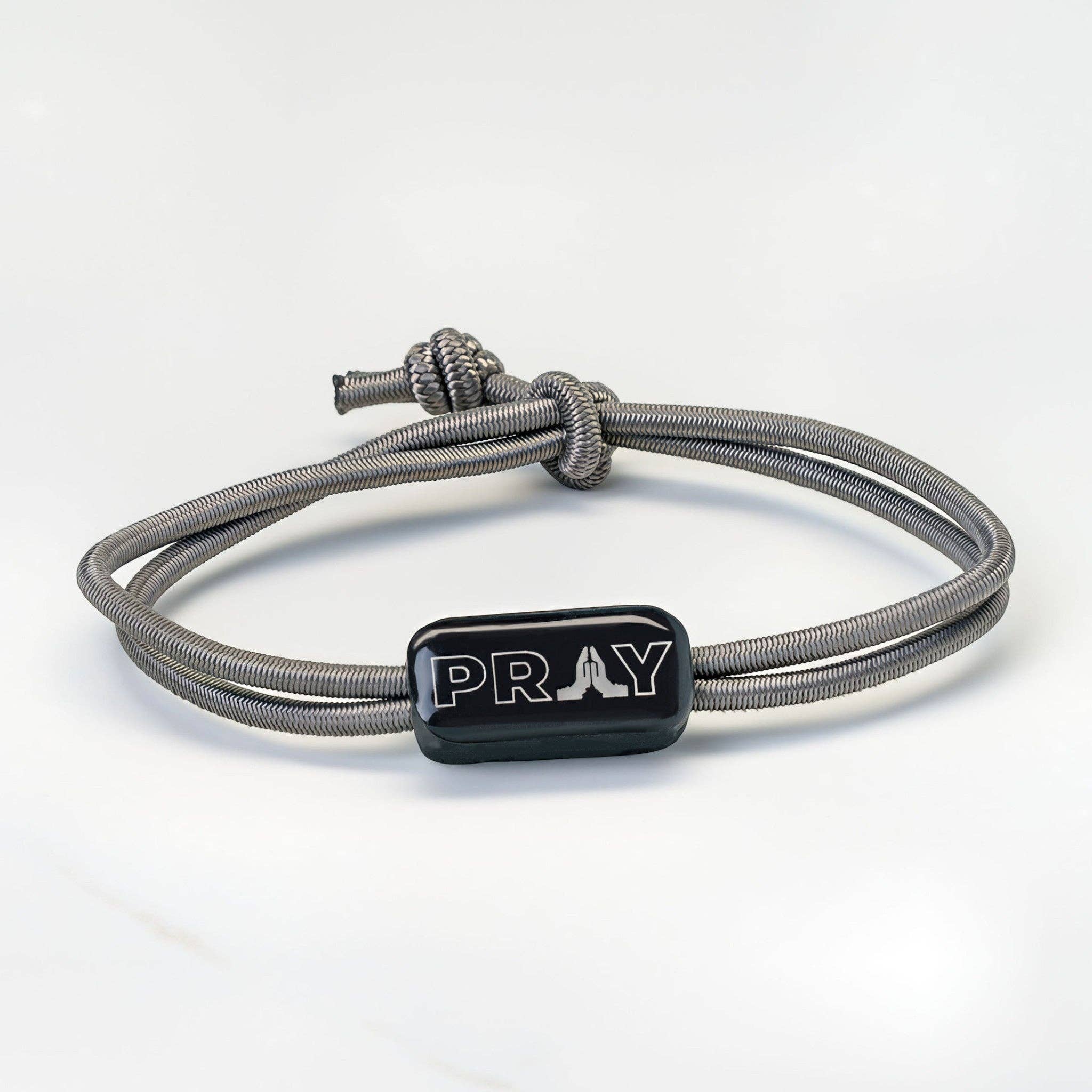 Tap To Pray® Survivor Series Tactical Bracelet: Onyx + Cross - Mercantile213