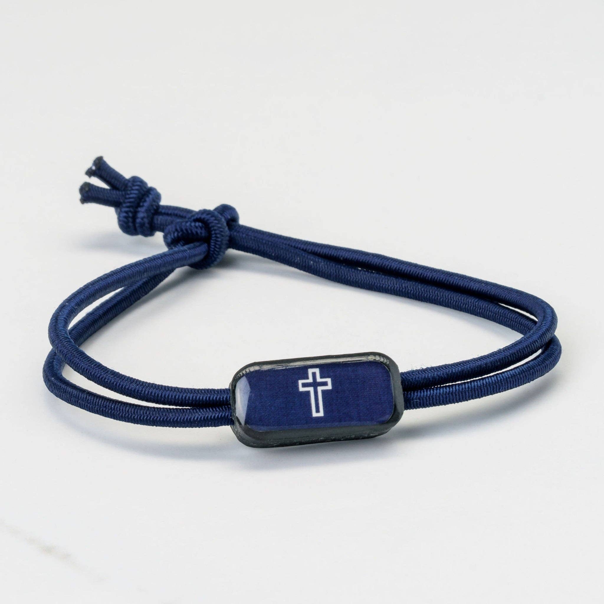 Tap To Pray® Survivor Series Tactical Bracelet: Onyx + Cross - Mercantile213