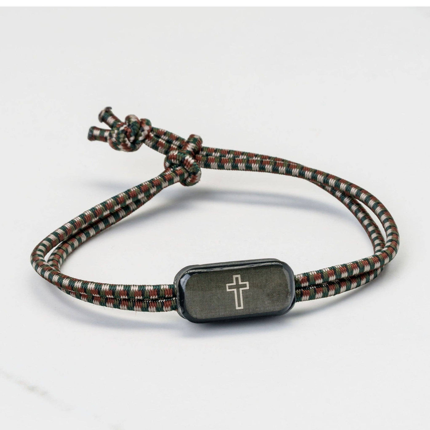 Tap To Pray® Survivor Series Tactical Bracelet: Slate + Cross - Mercantile213