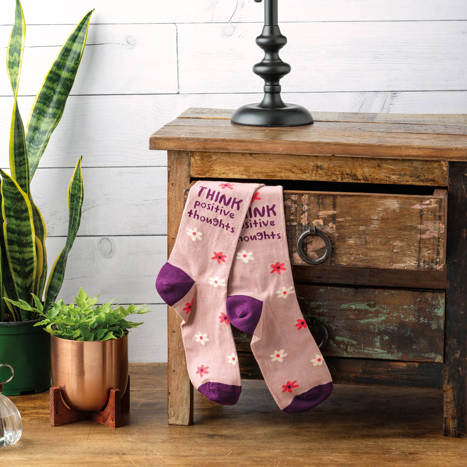 Think Positive Thoughts Socks - Mercantile213