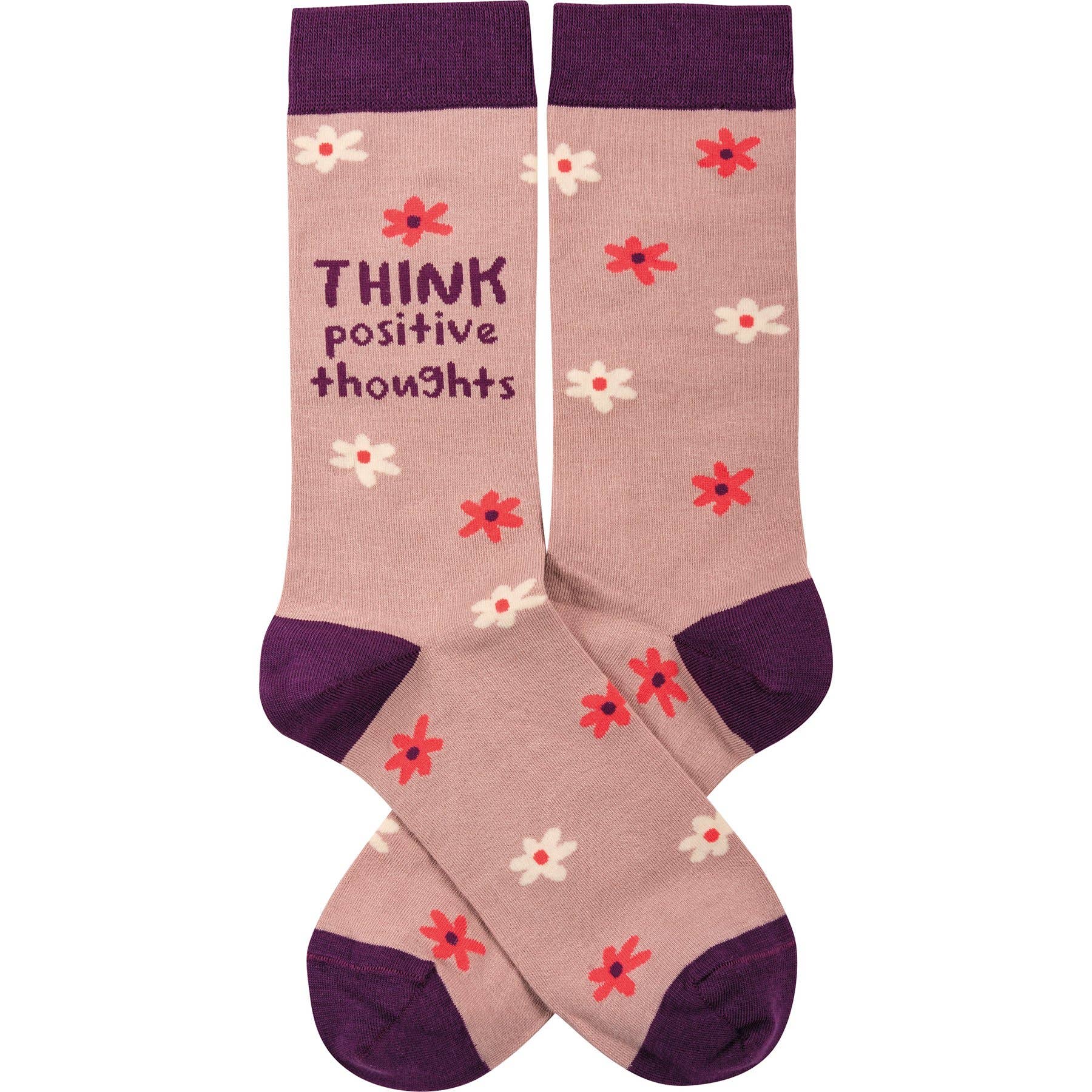 Think Positive Thoughts Socks - Mercantile213