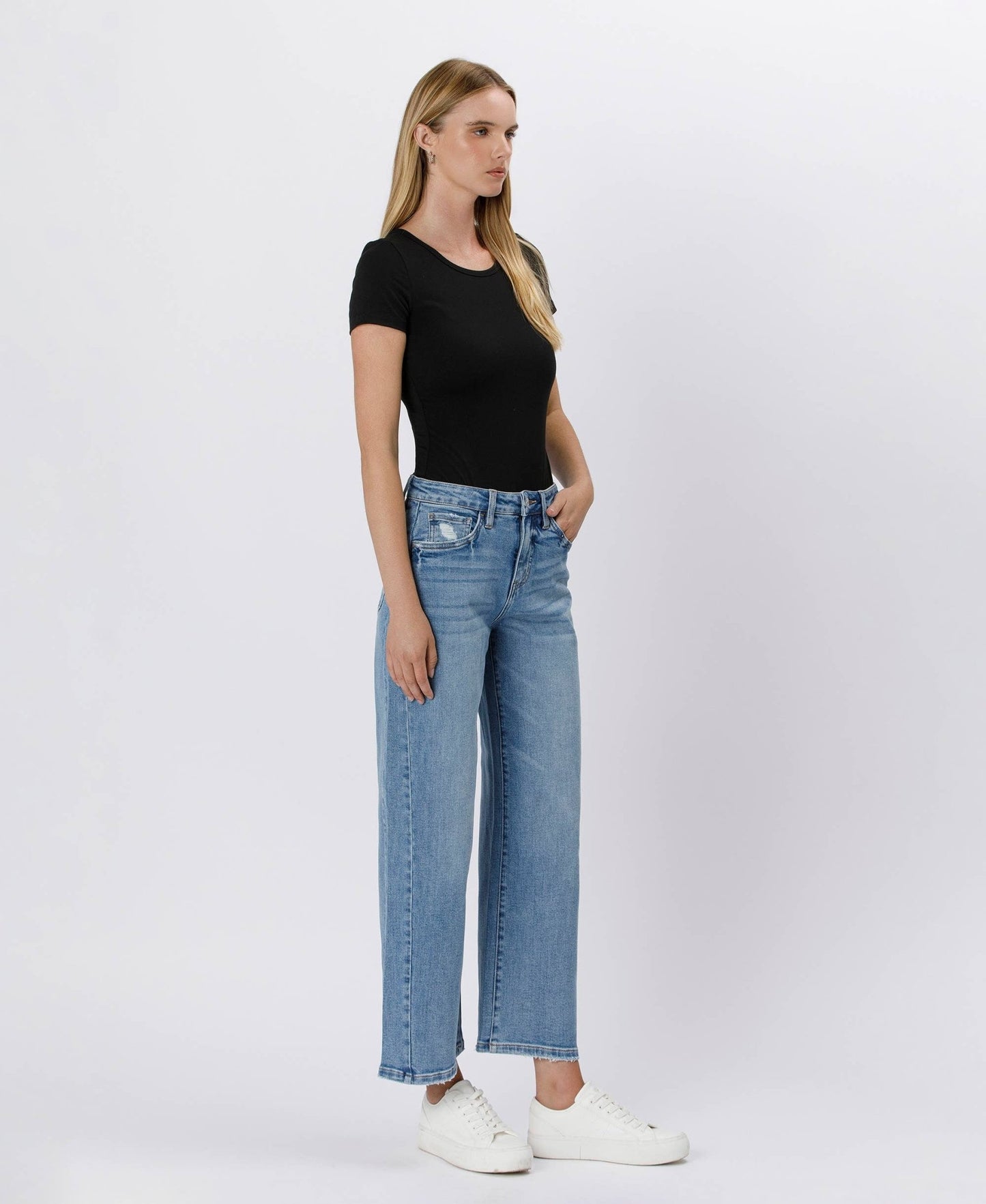 Tummy Control Hi Rise Wide Leg - LV1471 - Mercantile213