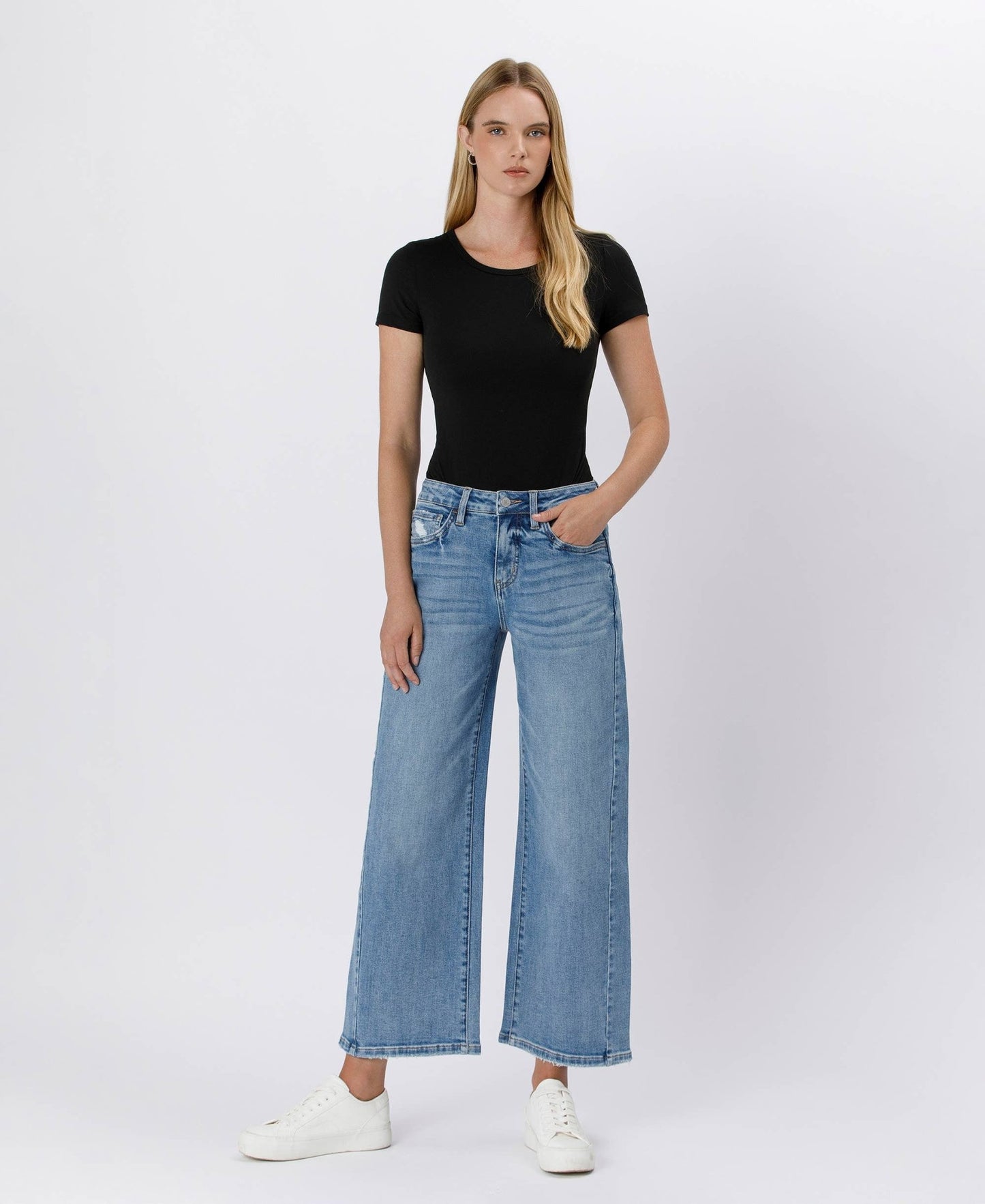 Tummy Control Hi Rise Wide Leg - LV1471 - Mercantile213