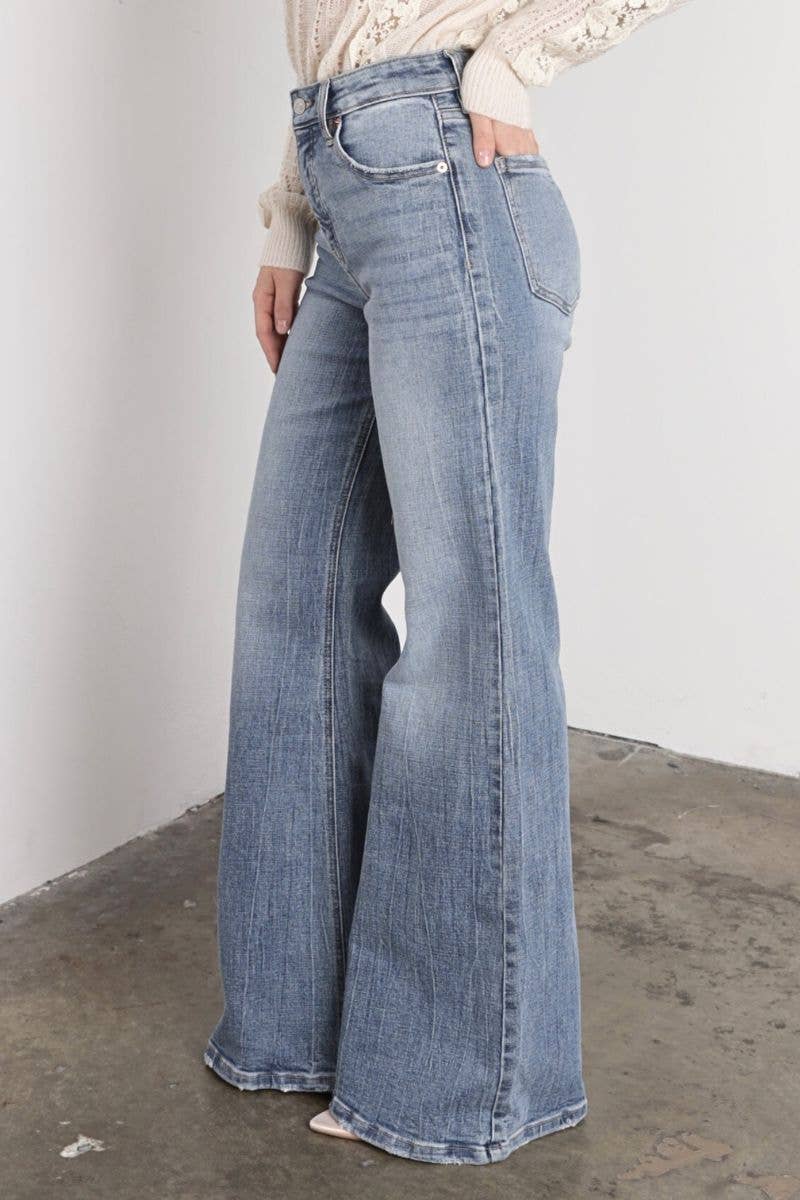 Tummy Control HR Palazzo Jeans - AV2070 - Mercantile213