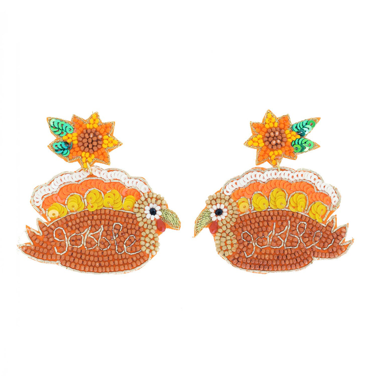 Turkey Gobble Earrings - Mercantile213