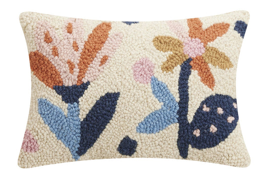 Two Flowers Hook Pillow - Mercantile213